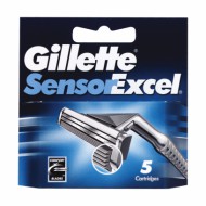 Сменные кассеты для бритья "Gillette" Sensor Excel 5 шт.