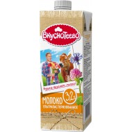 Молоко "Вкуснотеево" Ультрапаст. 3,2% 950 гр.
