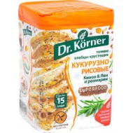 Хлебцы Dr. Korner кукурузно-рисовые с киноа льном и розмарином 100 г
