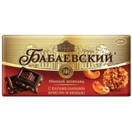 Шоколад "Бабаевский" с карамельными криспи и кешью 100 гр.