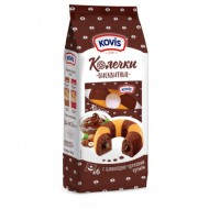 Колечки бисквитные с шоколадно-ореховым кремом Kovis 240г