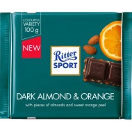 Шоколад Ritter Sport Темный Миндаль и апельсин 100 г