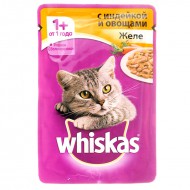 Корм Whiskas для кошек Индейка желе 85 гр.