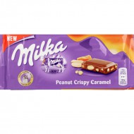 Шоколад "Milka" Peanut Crispy Caramel 90гр