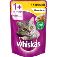 Корм Whiskas для кошек мини-филе с курицей 85 г