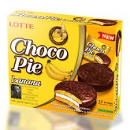 Печенье Lotte Choco pie Банан 336гр