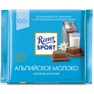 Шоколад "Ritter Sport" Альпийское молоко 100 гр.