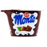 Десерт Zott Monte молочный с шоколадом и лесными орехами 13,3% 150г