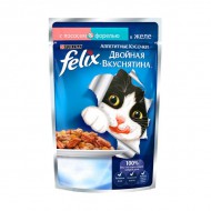 Корм Felix Sensations для кошек лосось и форель 85гр