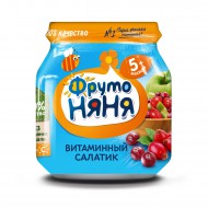 Пюре "ФрутоНяня" Витаминный салатик ст/б 100 гр.