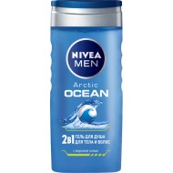 Гель для душа "Nivea" для тела и волос Arctic Ocean 2в1 250 мл 
