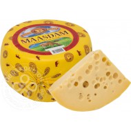 Сыр полутвердый Маасдам 45% 1кг бзмж