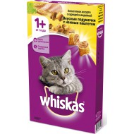 Корм Whiskas для взрослых кошек ассорти с курицей и индейкой 350 г