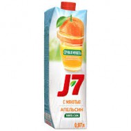 Нектар J7 Апельсин с мякотью 1л
