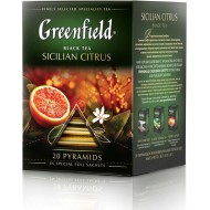 Чай черный Greenfield Sicilian Citrus в пирамидках 1,8 г 20 шт
