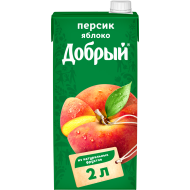 Нектар Добрый персик-яблоко 2л