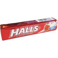 Леденцы "Halls" со вкусом клубники 25гр