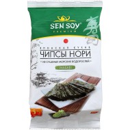 Чипсы-нори "Sen Soy" Wasabi из морской капусты