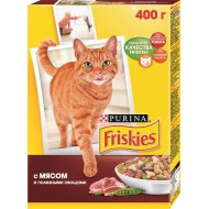 Корм Friskies для кошек с мясом и полезными овощами сухой 400гр