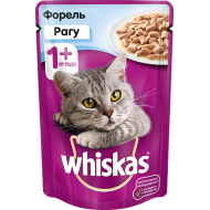 Корм Whiskas для кошек рагу с форелью 85гр