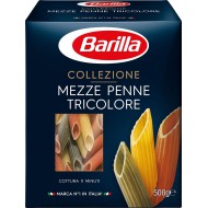 Макаронные изделия Barilla Mezze Penne Tricolore трехцветные