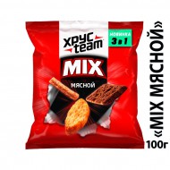 Сухарики Хрусteam Mix ржано-пшеничные мясной 100 г