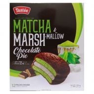 Печенье "Chocolate Pie" в шок. глазури с зеленым чаем Matcha and Marshmallow 300гр 