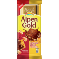 Шоколад Alpen Gold Соленый арахис и крекер