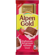 Шоколад Alpen Gold молочный клубника с йогуртом