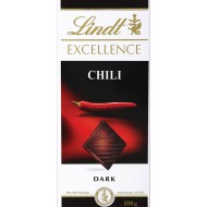 Шоколад Lindt Excellence c экстрактом перца чили