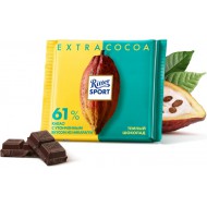 Шоколад Ritter Sport темный 61% какао с утонченным вкусом из Никарагуа 100 г