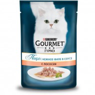 Корм Gourmet для кошек Perle мини-филе лосось