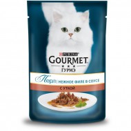 Корм Gourmet для кошек Perle мини-филе утка