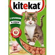 Корм для кошек Kitekat с кроликом в соусе 85гр