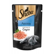 Корм для кошек Sheba Pleasure лосось ломтики в соусе 85гр