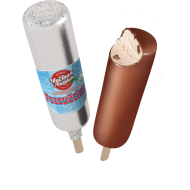 Мороженое пломбир Чистая Линия Российское ваниль в шоколадной глазури 80 г бзмж