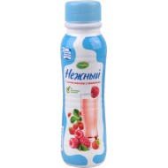 Питьевой йогурт Campina Нежный малина - земляника 0,1% 285 г бзмж