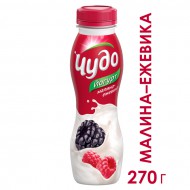 Питьевой йогурт Чудо малина - ежевика 2,4% 270 г бзмж