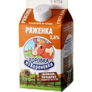 Ряженка Коровка из Кореновки 2,5% 450 г бзмж