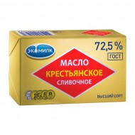 Сливочное масло Экомилк крестьянское 72,5 % 180 г бзмж