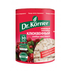 Хлебцы Dr. Korner злаковый коктейль клюквенный