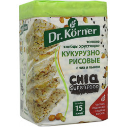 Хлебцы Dr. Korner кукурузно-рисовые с чиа и льном 100 г