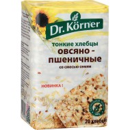 Хлебцы Dr. Korner овсяно-пшеничные со смесью семян