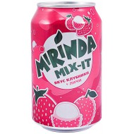 Газированный напиток Mirinda Mix-it со вкусом клубники и личи 0,33 л